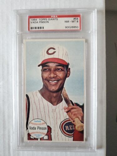 Topps Giants Vada Pinson Psa Ebay