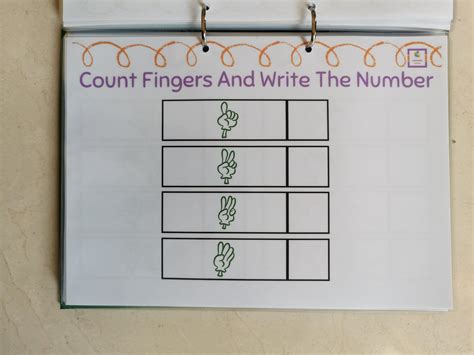 Finger Counting Printable Busy Book Number Skills Number Counting