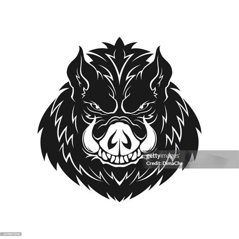 Boar Head Silhouette Cut Out Vector Boar Icon Logo Sticker Badge ...