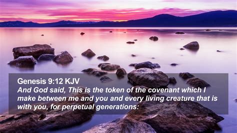 Genesis 912 Kjv Desktop Wallpaper And God Said This Is The Token Of