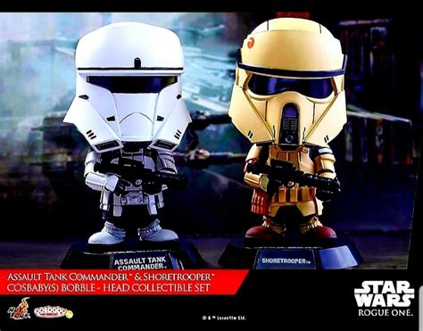 MISB Pack Collectible Set Hot Toys Cosbaby Shoretrooper Assault Tank Commander Star Wars