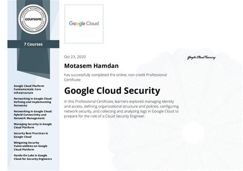 Become A Certified Security Engineer From Google Coursera