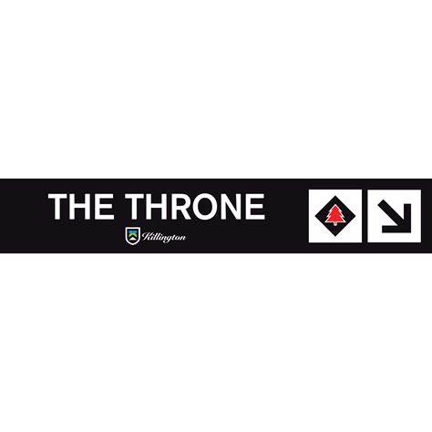 Killington Resort: The Throne Trail Sign – Killington Sports