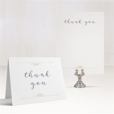 Gold Vintage Customizable Thank You Cards | Beacon Lane