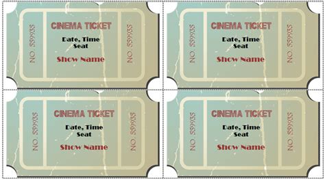 6 Movie Ticket Templates to Design Customized Tickets