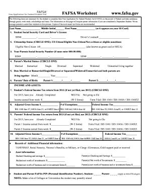 Fafsa Printable Parent Signature Form