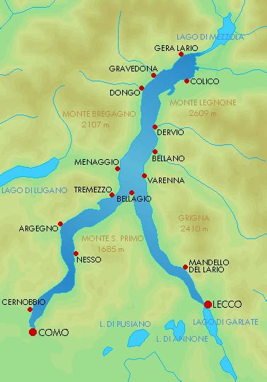 Lago Di Como Map