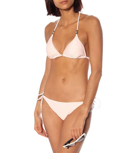 San Marino Triangle Bikini Top In Pink Heidi Klein Mytheresa