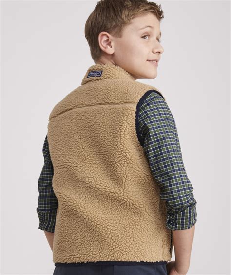 Shop Boys Sherpa Supershep™ Vest At Vineyard Vines