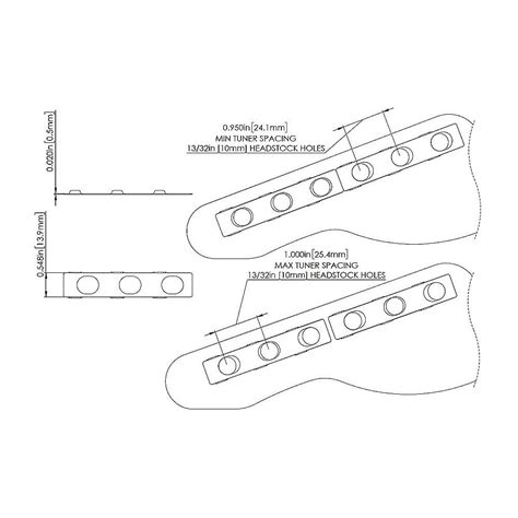 Hipshot Grip Lock Open Gear Locking Tuners In Line Right Handed