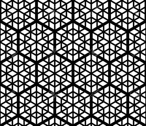 Seamless Geometric Pattern Based On Traditional Japanese Kumiko Patterns Grid Of Hexagons