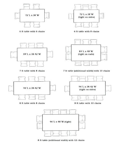 Dining Table Dimensions For 6