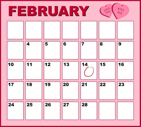 Download Calendar, Pink, February. Royalty-Free Stock Illustration ...