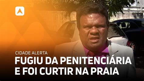 Fugitivo da penitenciária de Parnaíba é flagrado curtindo na praia