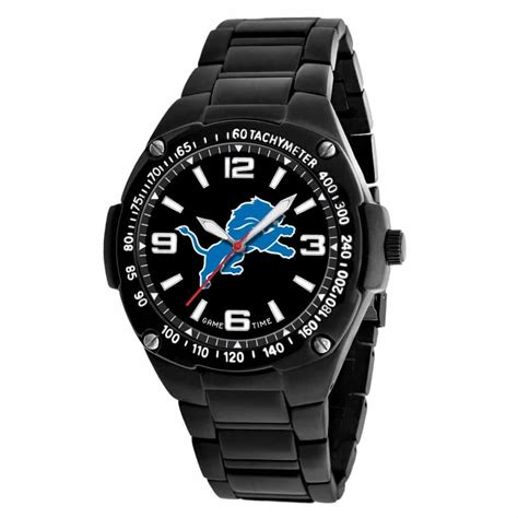 Detroit Lions Mens Quartz Analog Gladiator Watch Detroit Game Gear