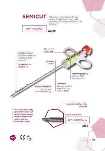 Stainless Steel Semicut Trucut Soft Tissue Biopsy Needles At Rs 2000