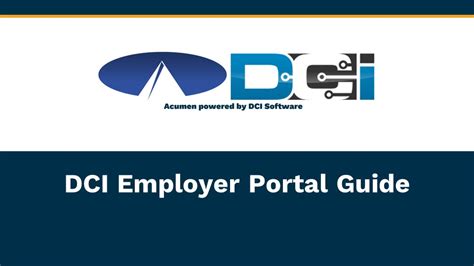 Employer Portal Guide – Acumen Fiscal Agent