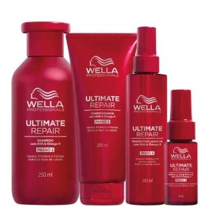 Kit Completo Ultimate Repair Wella 4 passos Lançamento Deise