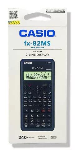 Calculadora Casio Cientifica Fx 82ms A Pila Aa 240 Funciones