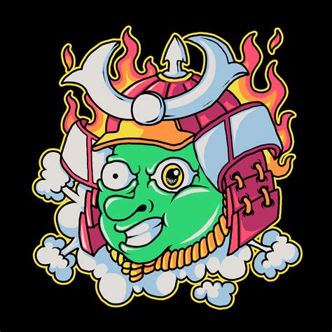 samurai kid vector illustration 21692225 Vector Art at Vecteezy