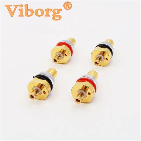 Viborg X 4pcs Hifi Audio Amplifier Pure Copper 99995 Gold Plated