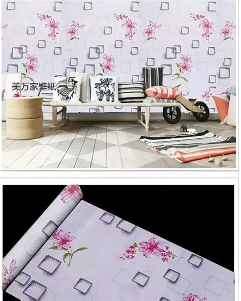 Jual Wallpaper Sticker Dinding Kotak Kotak Bunga Di Lapak Raga