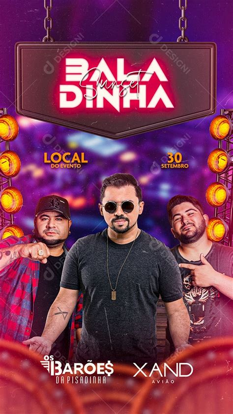 Flyer Show Bar Es Da Pisadinha E Xand Avi O Story Social Media Psd