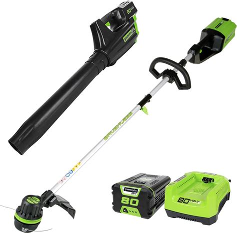 Greenworks Pro V Cordless String Trimmer Blower Combo Ah