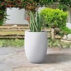 Plantara In H Concrete Tall Solid White Planter Large Outdoor