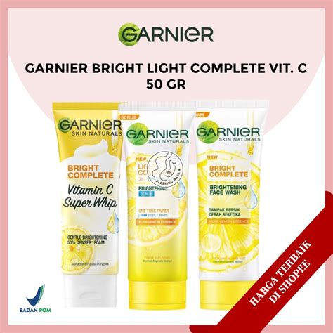 Jual Garnier Bright Complete Vitamin C Face Wash Brightening Cleanser