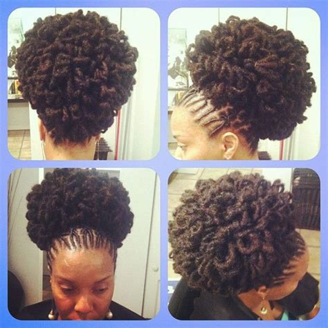 Nubian Accents Loc Petals Twisted Into A Pony Instagram