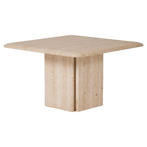 Travertine coffee table at 1stDibs