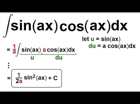 Calculus 2 How Do You Integrate 86 Of 300 Find The Integral Of Sin