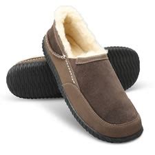 The Handcrafted Mongolian Wool Slippers (Men's) - Hammacher Schlemmer