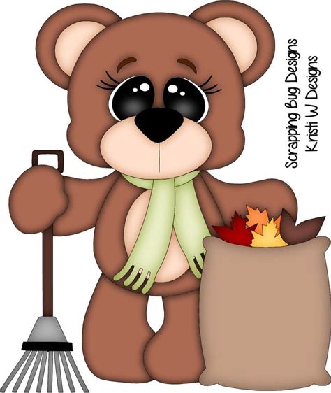 Fall Bear Fall Clip Art Free Fonts For Cricut Thanksgiving Clip Art