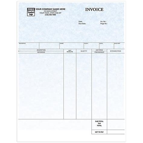 Laser Printer Service Invoice Parchment Custom Printed DesignsnPrint