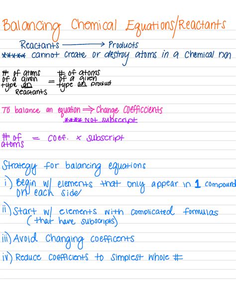 Stoichiometric Conversions Balancing Chemical Equations Balancing Chemical Equations