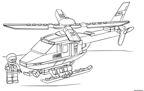 Coloriage Police Lego Helicoptere Jecolorie The Best Porn Website