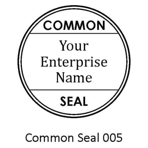 Common Seal Stamp 4642 41mm Self Inking Stamps