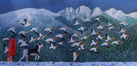 Snow Geese Takes Flight Painting Wildlife And Landscape Paintings