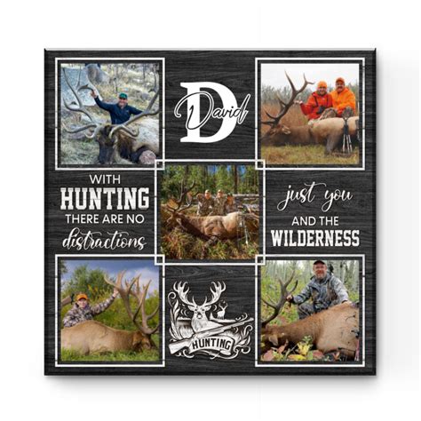 Elk Hunting Photo Collage Canvas Elk Gifts Gifts For Elk Hunters