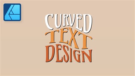 How To Make Curved Text In Affinity Designer Youtube