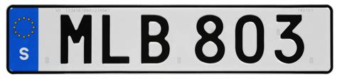 Licence Plates Transportstyrelsen