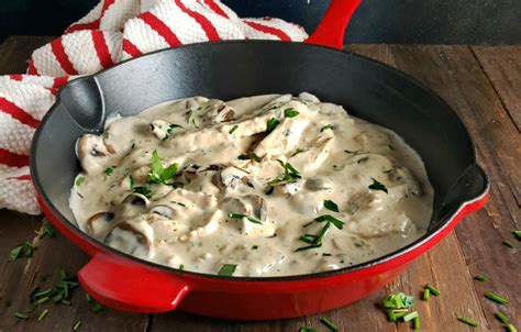 Versatile Creamy Mushroom Sauce With Wine Frugal Hausfrau