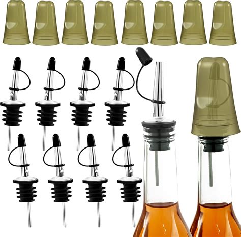 Amazon Pcs Liquor Bottle Pourers Covers Set Wine Pour Spouts