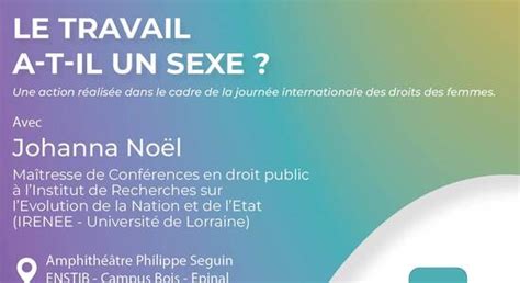 Le Travail A T Il Un Sexe ECHOSCIENCES Grand Est