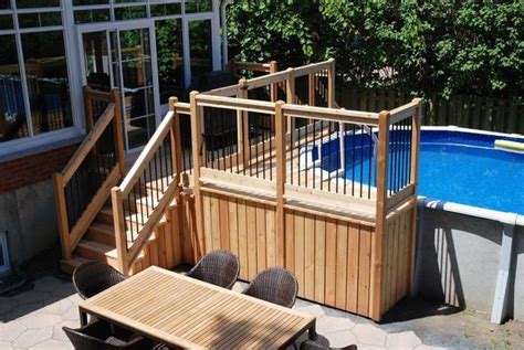 15 Deck Bois Pour Piscine Hors Sol