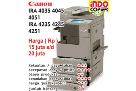 Jual Canon Ira Di Lapak Indocopier Jogja Bukalapak