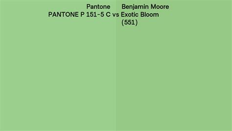 Pantone P C Vs Benjamin Moore Exotic Bloom Side By Side