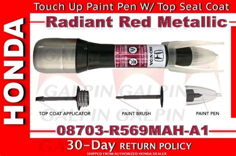 Genuine OEM Honda Touch Up Paint Pen R569M Radiant Red Metallic EBay